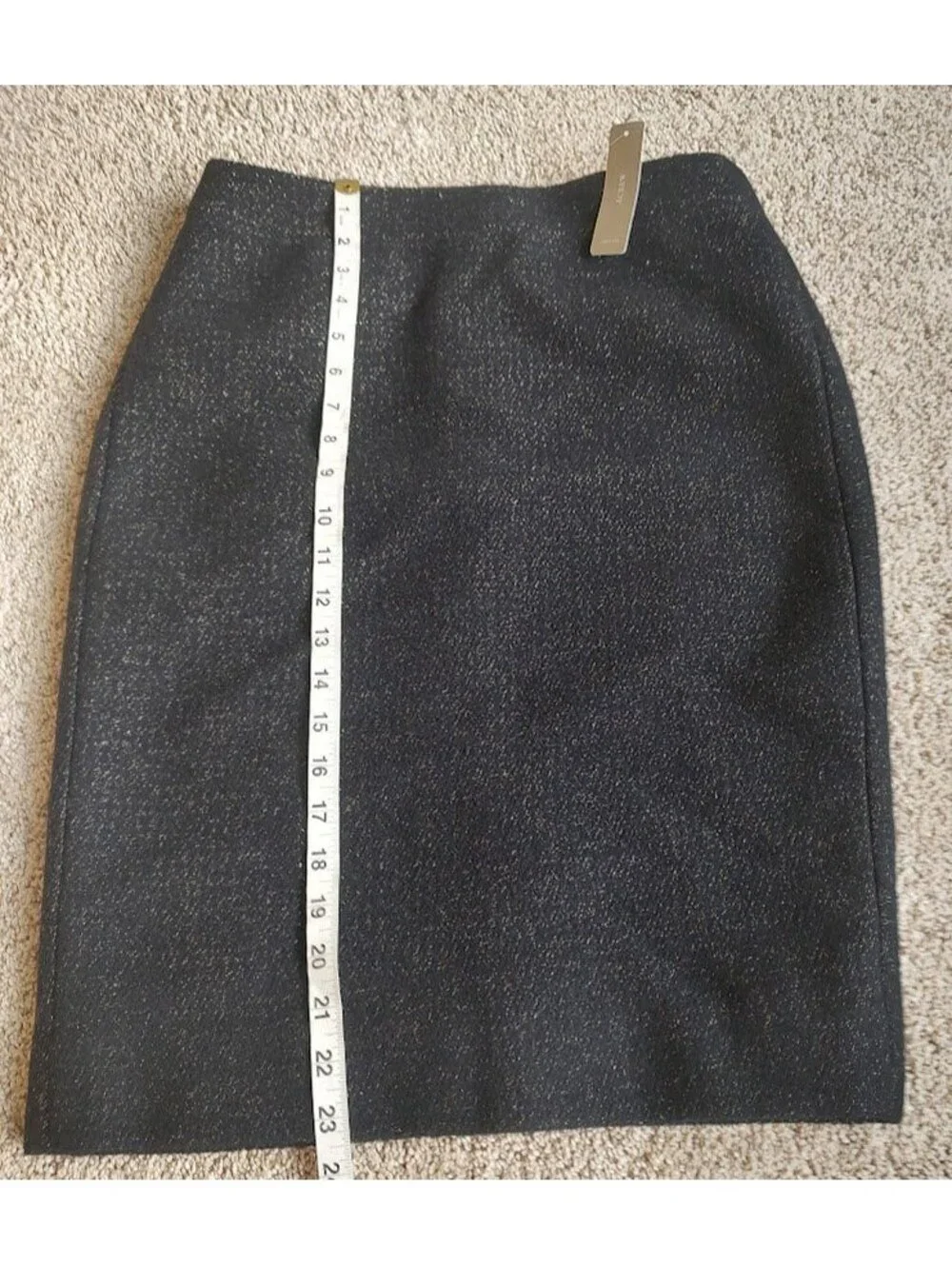J.Crew Black Sparkle Pencil Skirt Size 4